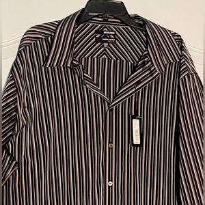 NWT Milano big man’s button down modern comfort tall man shirt 3XT New